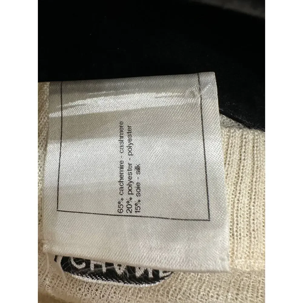 CHANEL Cashmere Silk Lurex Knit Dress Tunic FR 36
